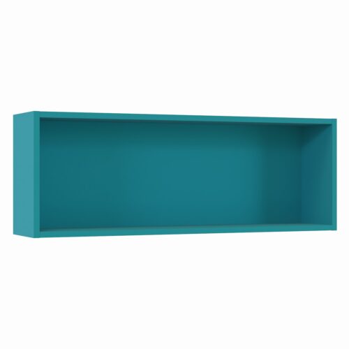 Tikub, étagère murale rectangulaire, 70x25x15cm <br> Bleu turquoise