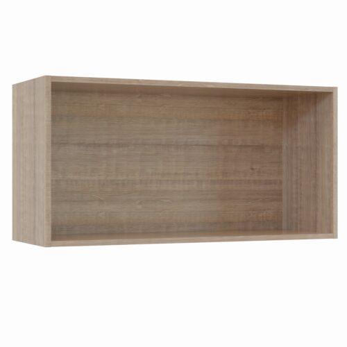 Tikub, étagère murale rectangulaire, 70x35x25cm <br> Chene arizona gris