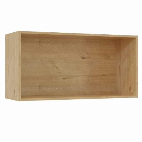 Tikub, étagère murale rectangulaire, 70x35x25cm <br> Chene hamilton