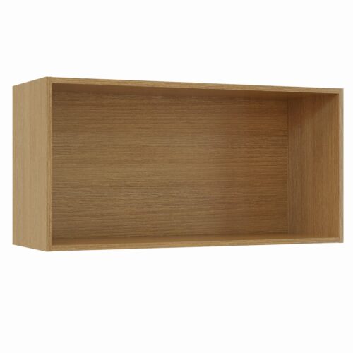 Tikub, étagère murale rectangulaire, 70x35x25cm <br> Acacia branson cognac