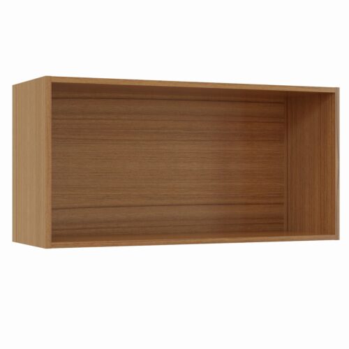 Tikub, étagère murale rectangulaire, 70x35x25cm <br> Noyer de bourgogne