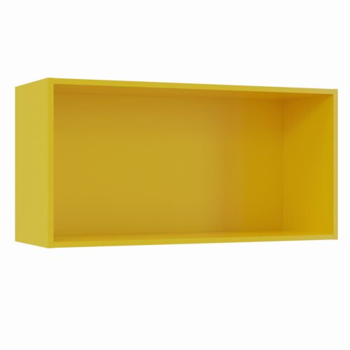Tikub, étagère murale rectangulaire, 70x35x25cm <br> Jaune tournesol