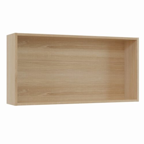 Tikub, étagère murale rectangulaire, 70x35x15cm <br> Chene bordalino naturel