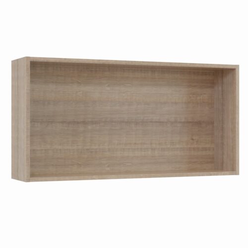 Tikub, étagère murale rectangulaire, 70x35x15cm <br> Chene arizona gris