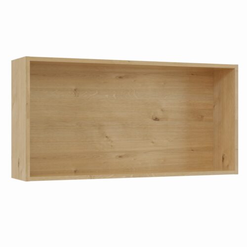 Tikub, étagère murale rectangulaire, 70x35x15cm <br> Chene hamilton