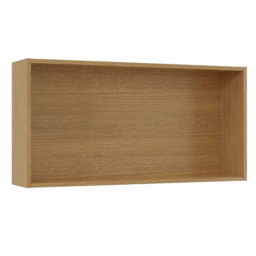 Tikub, étagère murale rectangulaire, 70x35x15cm <br> Acacia branson cognac