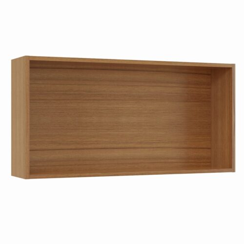 Tikub, étagère murale rectangulaire, 70x35x15cm <br> Noyer de bourgogne