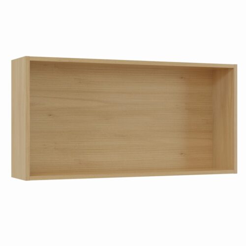 Tikub, étagère murale rectangulaire, 70x35x15cm <br> Chene sauvage naturel