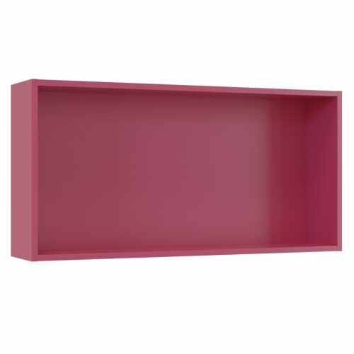 Tikub, étagère murale rectangulaire, 70x35x15cm <br> Rose fuschia