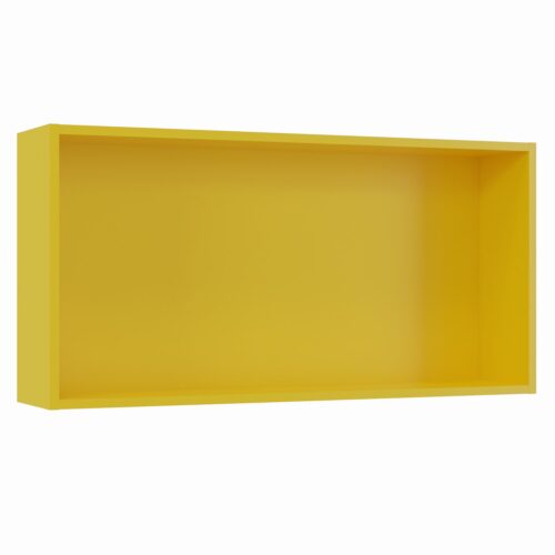 Tikub, étagère murale rectangulaire, 70x35x15cm <br> Jaune tournesol