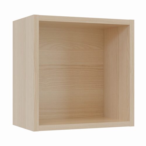 Tikub, étagère murale cube, 25x25x15cm <br> Frene de lyon