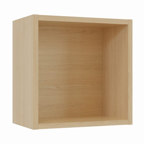 Tikub, étagère murale cube, 25x25x15cm <br> Chene Vincenza