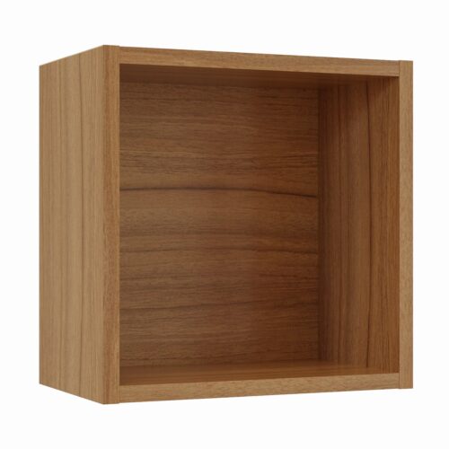 Tikub, étagère murale cube, 25x25x15cm <br> Noyer de Bourgogne