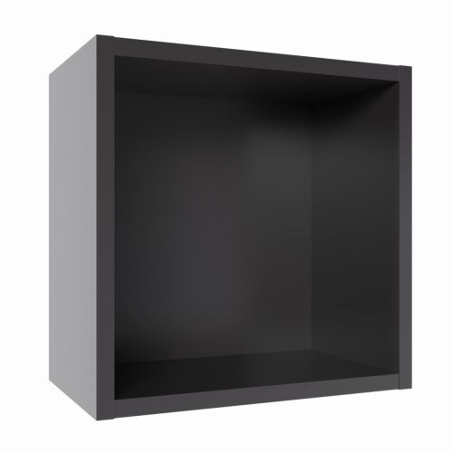 Tikub, étagère murale cube, 25x25x15cm <br> Noir soft