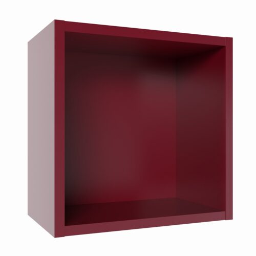 Tikub, étagère murale cube, 25x25x15cm <br> Rouge bordeaux
