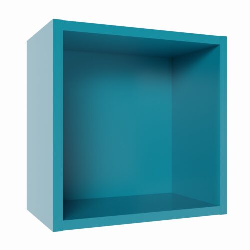 Tikub, étagère murale cube, 25x25x15cm <br> Bleu Turquoise
