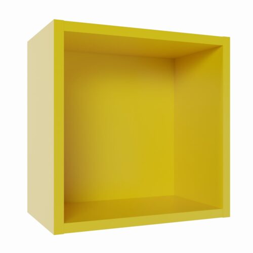 Tikub, étagère murale cube, 25x25x15cm <br> Jaune tournesol