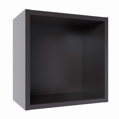 Tikub, étagère murale cube, 25x25x15cm <br> Noir