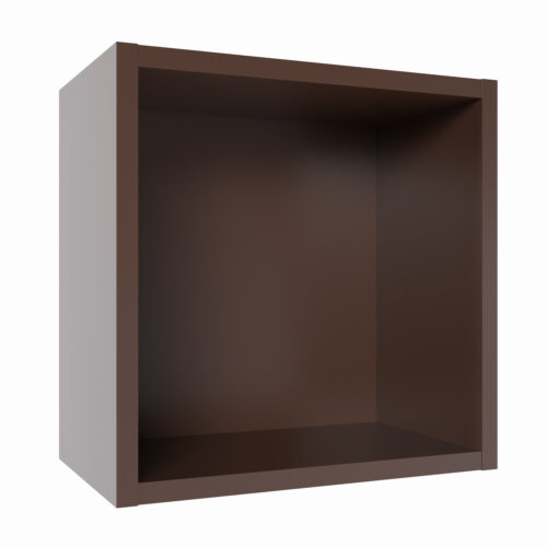 Tikub, étagère murale cube, 25x25x15cm <br> Marron Foncé