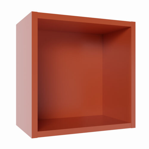 Tikub, étagère murale cube, 25x25x15cm <br> Rouge Indien
