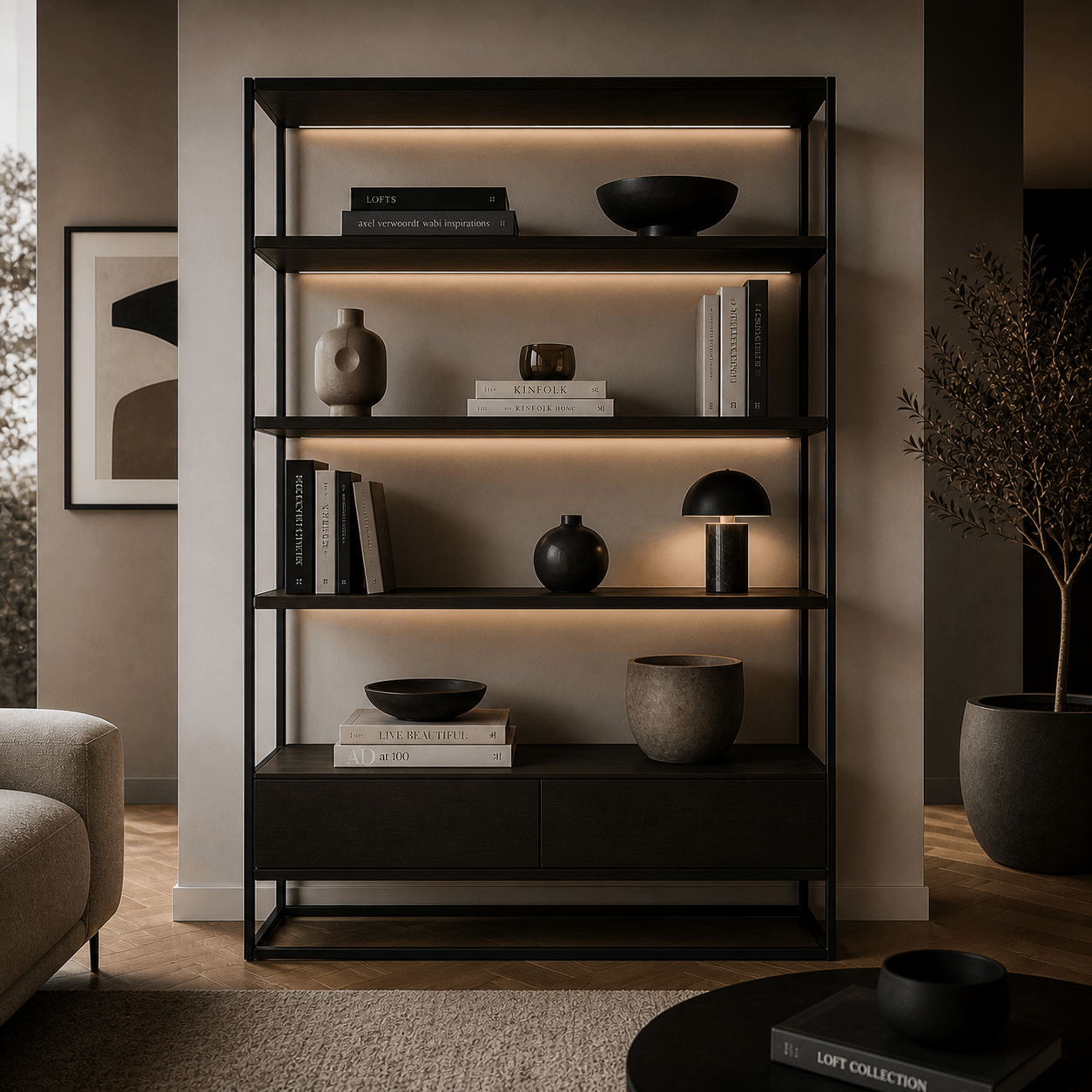 Étagères design contemporain