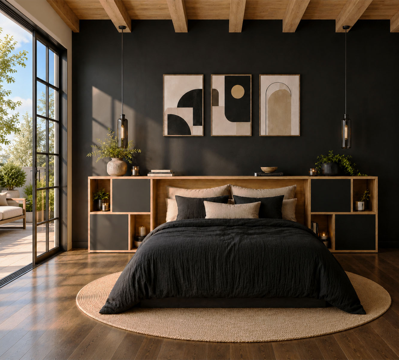 Tête de lit design contemporain