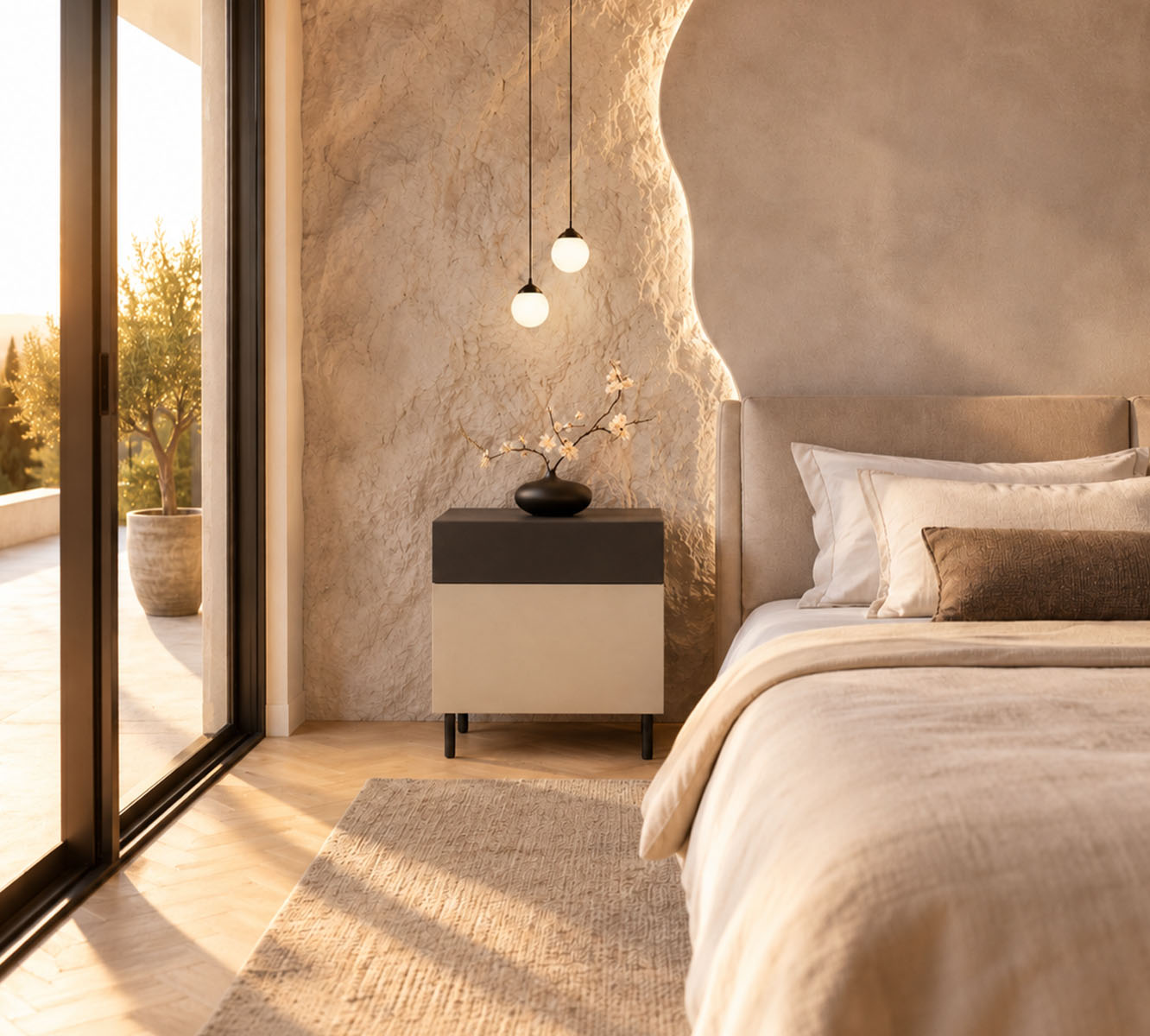table de nuit design moderne