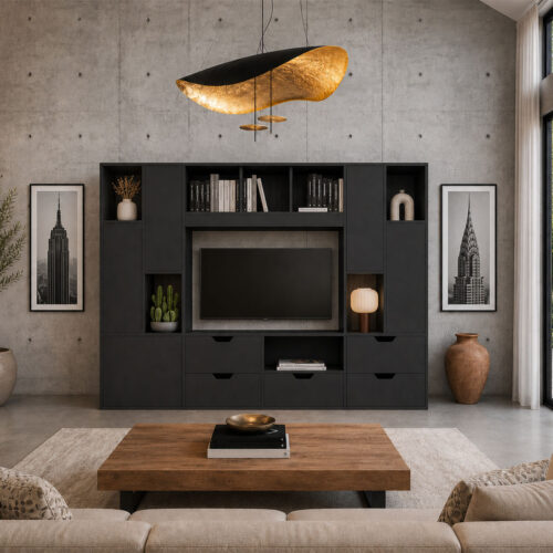 Équilibre, le meuble TV qui associe avec élégance lignes contemporaines et harmonie parfaite dans votre intérieur
